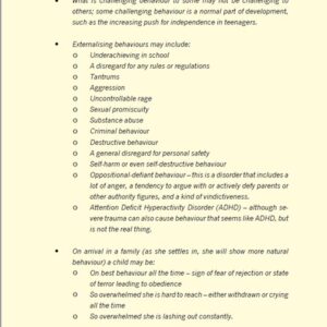 MP3 Chapter 11 Understanding the Trauma of Children from Institutions. A training manual for case workers