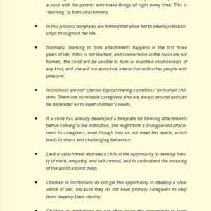 MP3 Chapter 5 Understanding the Trauma of Children from Institutions. A training manual for case workers