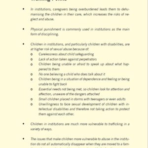 MP3 Chapter 9 Understanding the Trauma of Children from Institutions. A training manual for case workers